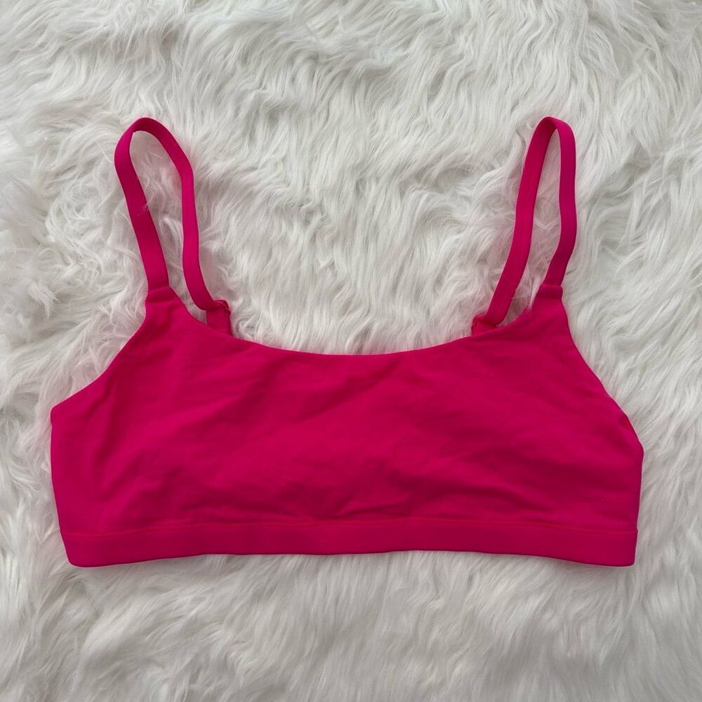 Skims Fits Everybody Scoop Neck Bralette Pink Size Large